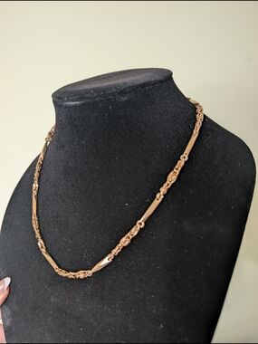 Vintage Goldtone Link Necklace - Women Jewelry